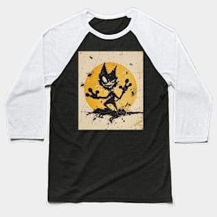 Felix The Cat Animation Baseball T-Shirt